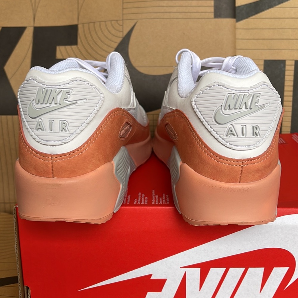 Nike Air Max 90 LTR SE WMNS White/Aura-LT Madder Root - Picture 14 of 16